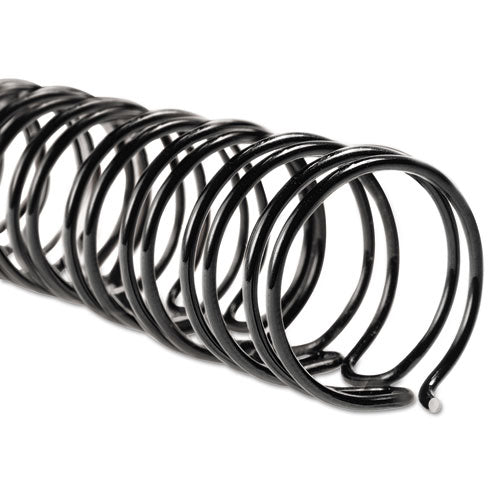 Image of GBC® Wirebind Spines, 3/8" Diameter, 85 Sheet Capacity, Black, 100/box
