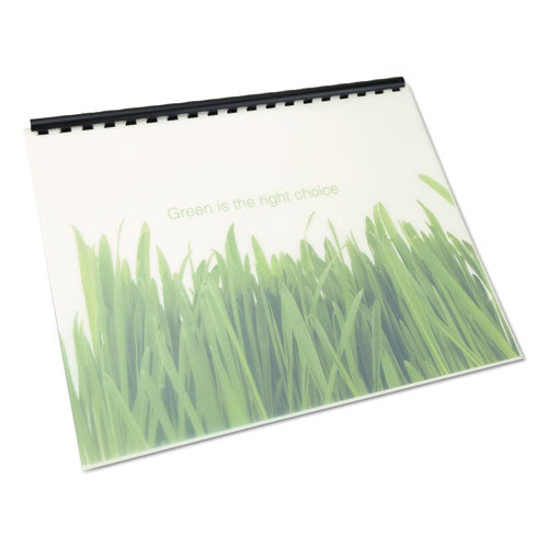 Image of GBC® 100% Recycled Poly Binding Cover, Frost, 11 x 8.5, Unpunched, 25/Pack