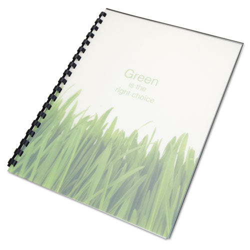Image of GBC® 100% Recycled Poly Binding Cover, Frost, 11 x 8.5, Unpunched, 25/Pack