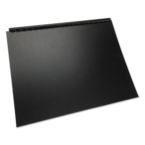 Image of GBC® 100% Recycled Poly Binding Cover, Black, 11 x 8.5, Unpunched, 25/Pack
