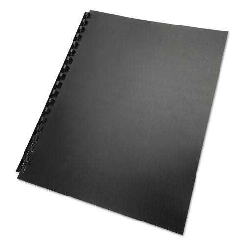 Image of GBC® 100% Recycled Poly Binding Cover, Black, 11 x 8.5, Unpunched, 25/Pack