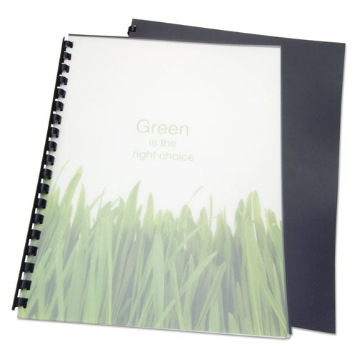 Image of GBC® 100% Recycled Poly Binding Cover, Frost, 11 x 8.5, Unpunched, 25/Pack