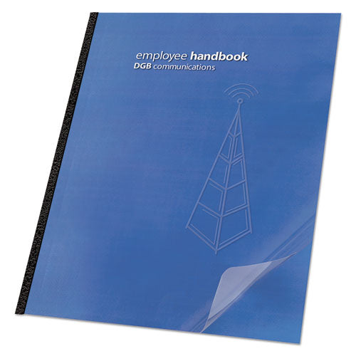 Image of GBC® Clear View Presentation Covers for Binding Systems, Clear, 11.25 x 8.75, Unpunched, 100/Box