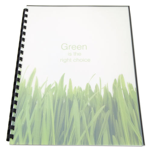 Image of GBC® 100% Recycled Poly Binding Cover, Frost, 11 x 8.5, Unpunched, 25/Pack