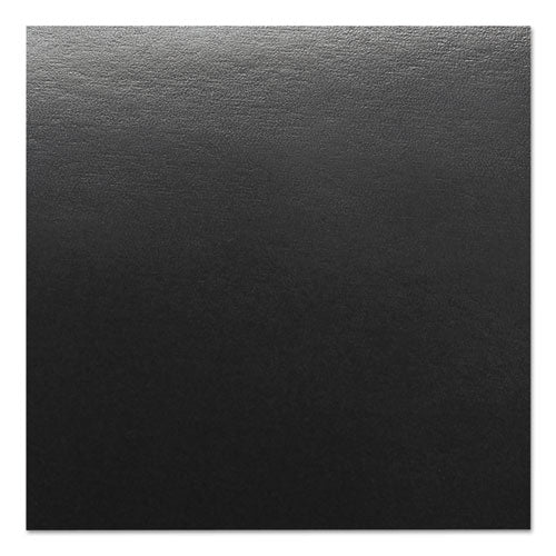 Image of GBC® Leather-Look Presentation Covers for Binding Systems, Black, 11.25 x 8.75, Unpunched, 50 Sets/Pack