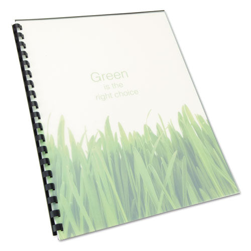Image of GBC® 100% Recycled Poly Binding Cover, Frost, 11 x 8.5, Unpunched, 25/Pack