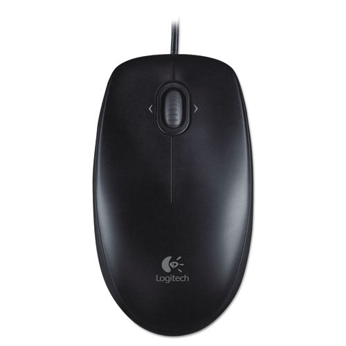 Image of Logitech® M100 Corded Optical Mouse, Usb 2.0, Left/right Hand Use, Black