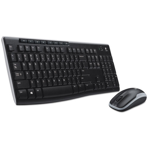 Image of Logitech® Wireless Combo Mk270, 2.4 Ghz Frequency/33 Ft Wireless Range, Black