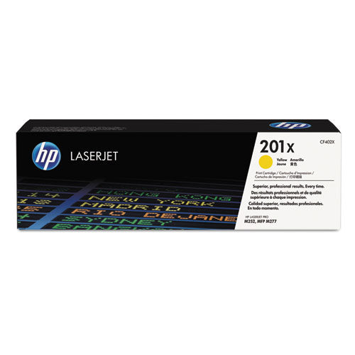 Image of HP HP 201x, (cf402x) High-Yield Yellow Original Laserjet Toner Cartridge