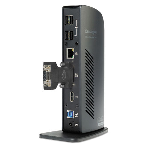 Image of Kensington® Usb 3.0 Docking Station With Dvi/hdmi/vga Video, 1 Dvi And 1 Hdmi Out