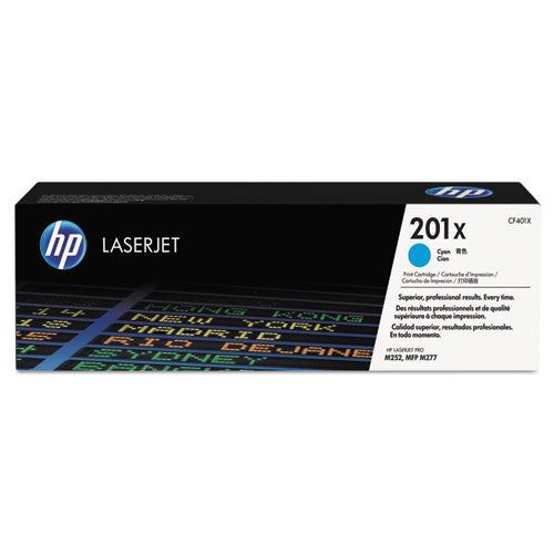 Image of HP HP 201x, (cf401x) High-Yield Cyan Original Laserjet Toner Cartridge