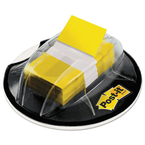 Image of Post-it® Flags Page Flags in Desk Grip Dispenser, 1 x 1.75, Yellow, 200/Dispenser