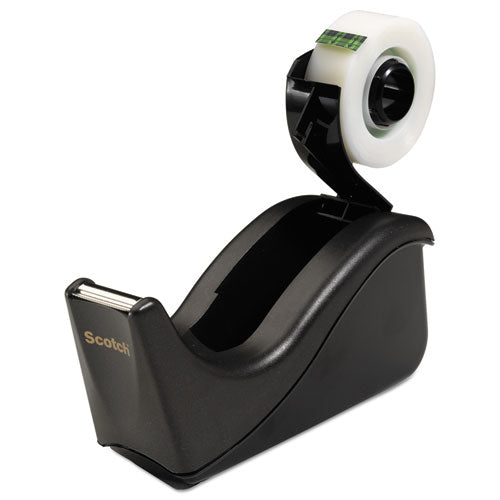 Image of Scotch® Value Desktop Tape Dispenser, 1" Core, Two-Tone Black