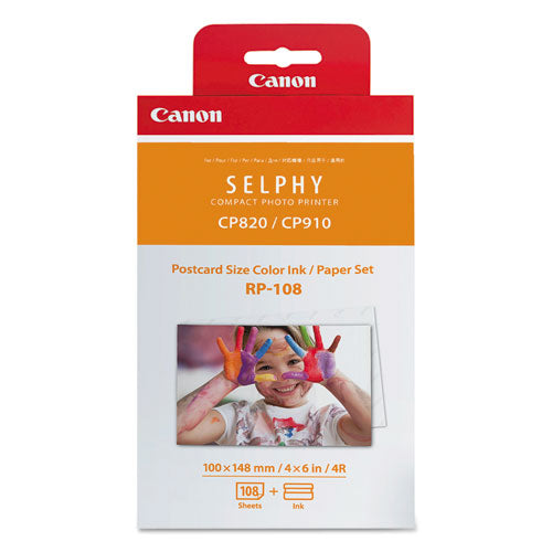 Image of Canon® 8568b001 (rp-108) Ink/paper Combo, 50 Page-Yield, Tri-Color