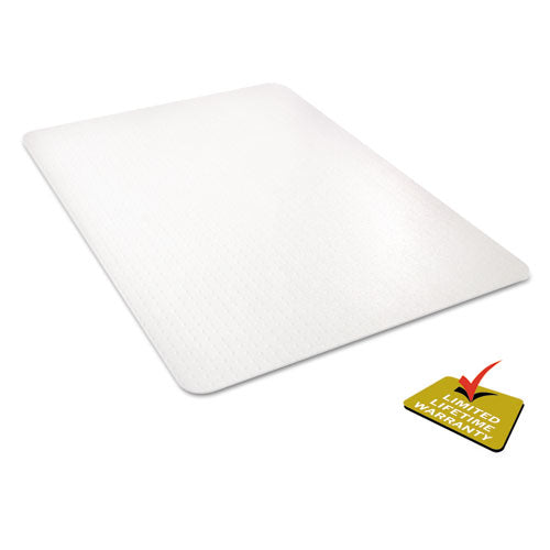 Image of deflecto® All Day Use Chair Mat - All Carpet Types, 36 X 48, Rectangular, Clear
