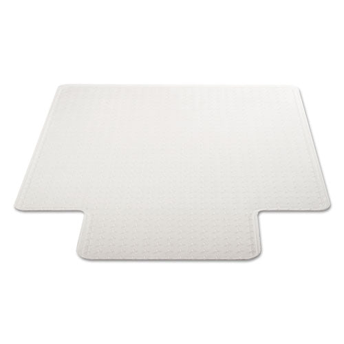 Image of deflecto® Duramat Moderate Use Chair Mat For Low Pile Carpet, 46 X 60, Wide Lipped, Clear