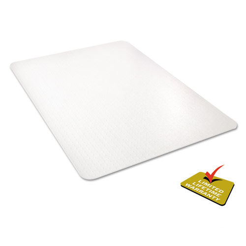 Image of deflecto® All Day Use Chair Mat - All Carpet Types, 45 X 53, Rectangle, Clear