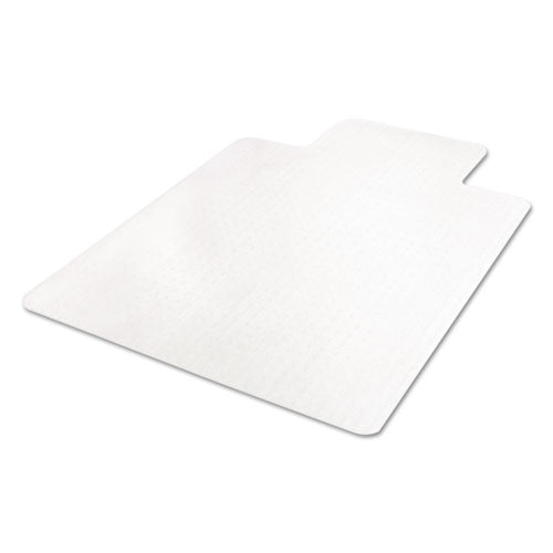 Image of deflecto® Economat Occasional Use Chair Mat For Low Pile Carpet, 45 X 53, Wide Lipped, Clear