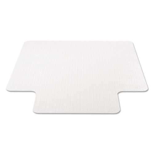 Image of deflecto® Economat Occasional Use Chair Mat For Low Pile Carpet, 45 X 53, Wide Lipped, Clear