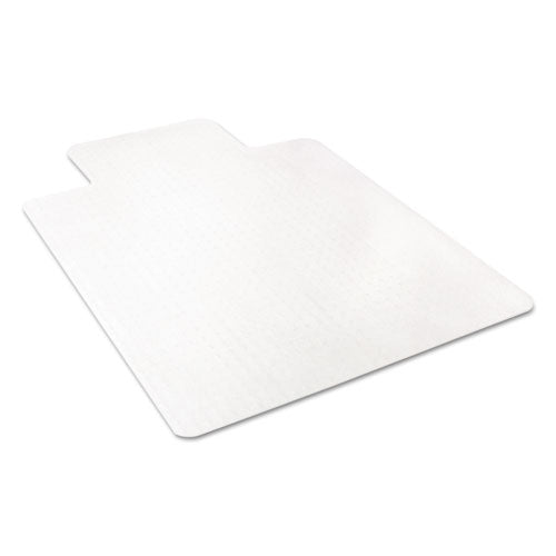 Image of deflecto® Economat Occasional Use Chair Mat, Low Pile Carpet, Flat, 36 X 48, Lipped, Clear