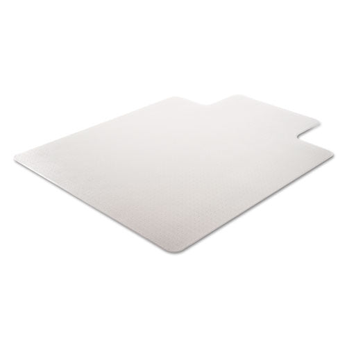 Image of deflecto® Duramat Moderate Use Chair Mat, Low Pile Carpet, Flat, 36 X 48, Lipped, Clear