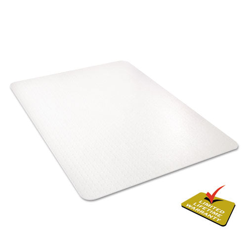 Image of deflecto® All Day Use Chair Mat - All Carpet Types, 46 X 60, Rectangle, Clear