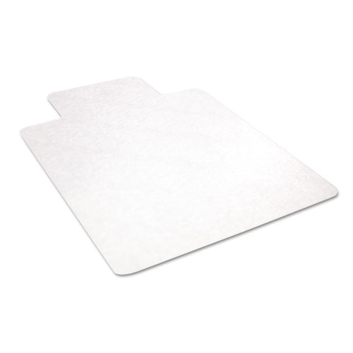 Image of deflecto® EconoMat All Day Use Chair Mat for Hard Floors, Flat Packed, 45 x 53, Wide Lipped, Clear