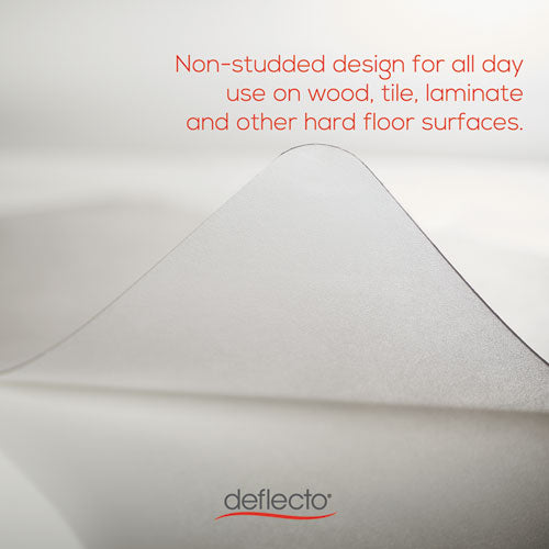 Image of deflecto® All Day Use Chair Mat - Hard Floors, 46 X 60, Rectangle, Clear