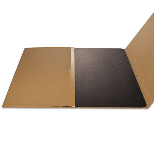 Image of deflecto® EconoMat All Day Use Chair Mat for Hard Floors, Flat Packed, 45 x 53, Black