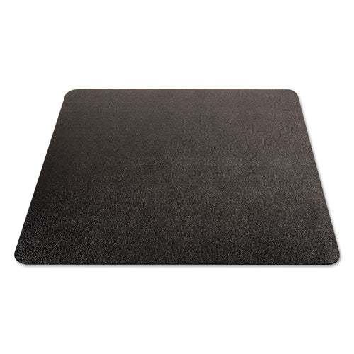 Image of deflecto® EconoMat All Day Use Chair Mat for Hard Floors, Flat Packed, 45 x 53, Black