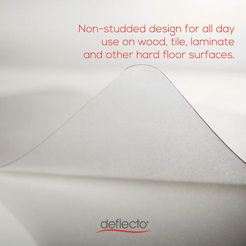 Image of deflecto® All Day Use Chair Mat - Hard Floors, 45 X 53, Rectangle, Clear