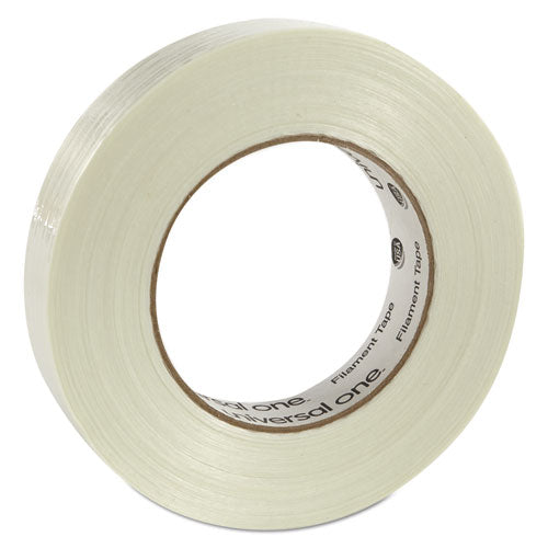 Image of Universal® 350# Premium Filament Tape, 3" Core, 24 Mm X 54.8 M, Clear