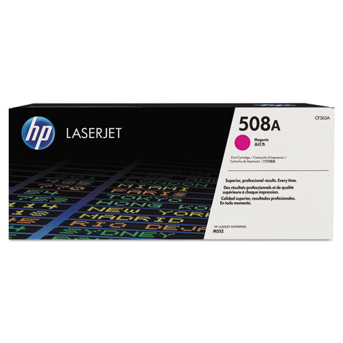 Image of HP HP 508a, (cf363a) Magenta Original Laserjet Toner Cartridge