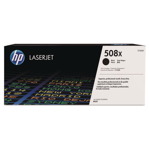 Image of HP HP 508x, (cf360x) High-Yield Black Original Laserjet Toner Cartridge