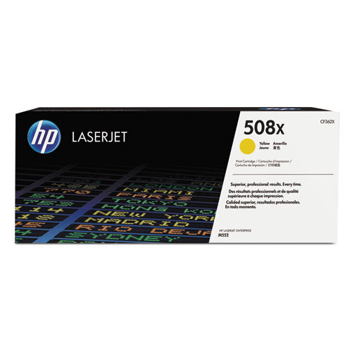 Image of HP HP 508x, (cf362x) High-Yield Yellow Original Laserjet Toner Cartridge