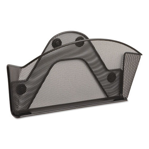 Image of Safco® Onyx Magnetic Mesh Panel Accessories, Single File Pocket, 13 x 4.25 x 7.25, Black