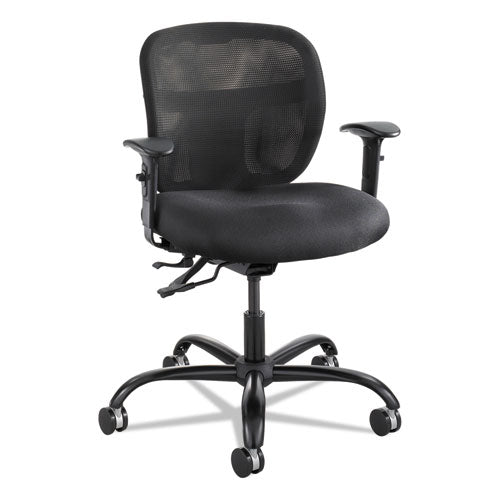 Image of Safco® Vue Intensive-Use Mesh Task Chair, Supports Up To 500 Lb, 18.5" To 21" Seat Height, Black