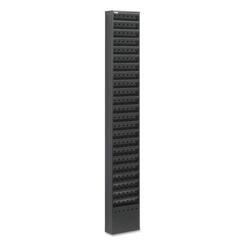 Image of Safco® Steel Magazine Rack, 23 Compartments, 10w X 4d X 65.5h, Black