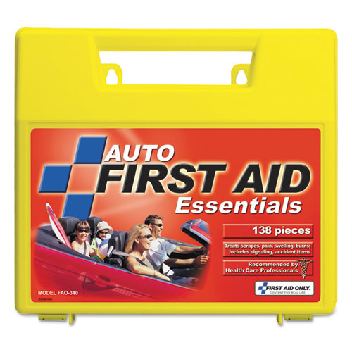 Image of First Aid Only Essentials First Aid Kit For 5 People, 138 Pieces, Plastic Case