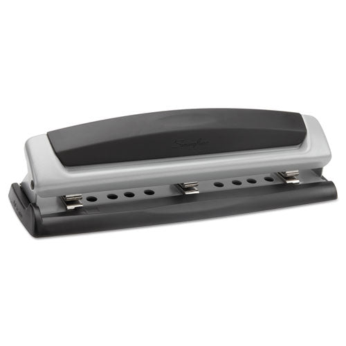 Image of Swingline® 10-Sheet Precision Pro Desktop Two- To Three-Hole Punch, 9/32" Holes