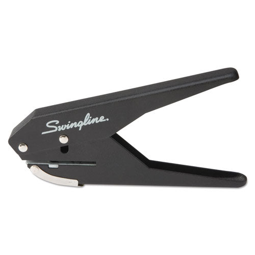 Image of Swingline® 20-Sheet Low Force One-Hole Punch, 9/32" Holes, Black