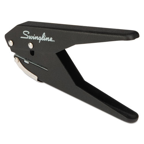 Image of Swingline® 20-Sheet Low Force One-Hole Punch, 9/32" Holes, Black