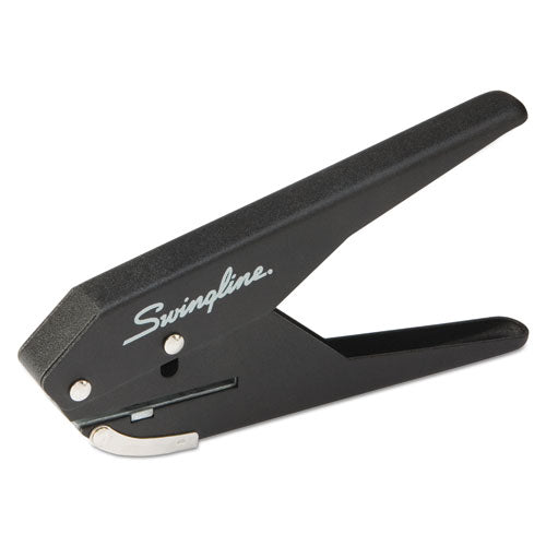 Image of Swingline® 20-Sheet Low Force One-Hole Punch, 9/32" Holes, Black