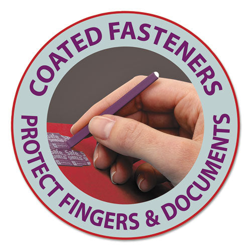 Image of Smead 6-Section Pressboard Top Tab Pocket Classification Folders, 6 SafeSHIELD Fasteners, 2 Dividers, Legal Size, Bright Red, 10/BX