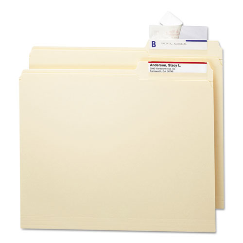Image of Smead Seal and View File Folder Label Protector, Clear Laminate, 3.5 x 1.69, 100/Pack