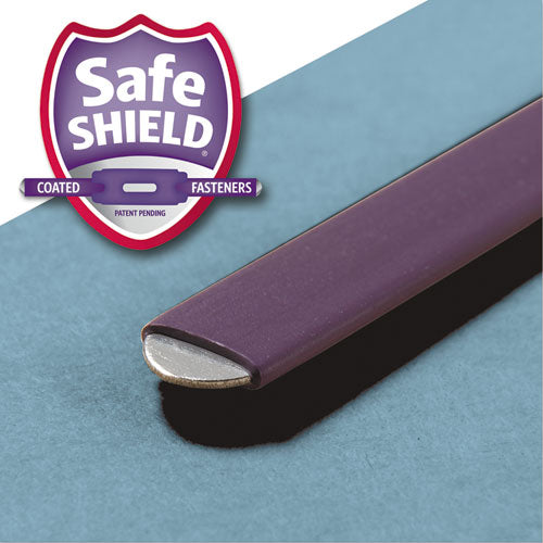 Image of Smead Six-Section Pressboard Top Tab Classification Folders, Six SafeSHIELD Fasteners, 2 Dividers, Letter Size, Assorted, 10/Box