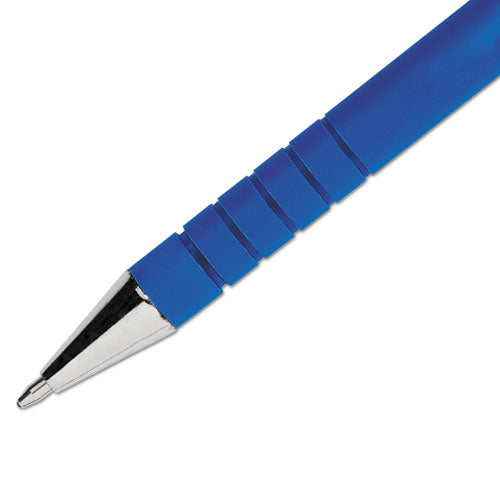 Image of Paper Mate® FlexGrip Ultra Recycled Ballpoint Pen, Stick, Medium 1 mm, Blue Ink, Blue Barrel, Dozen