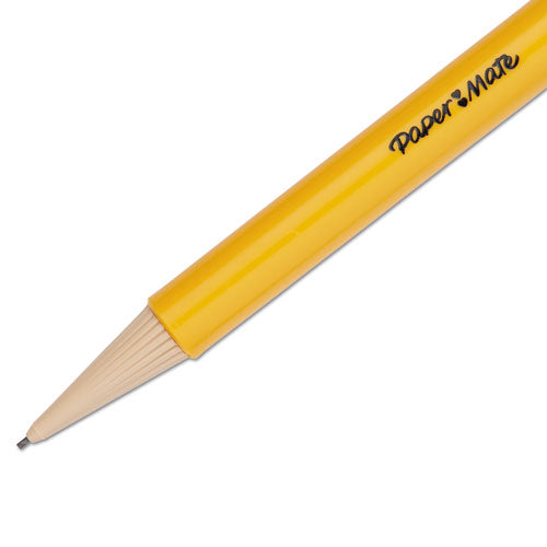 Image of Paper Mate® Sharpwriter Mechanical Pencil, 0.7 mm, HB (#2), Black Lead, Classic Yellow Barrel, Dozen