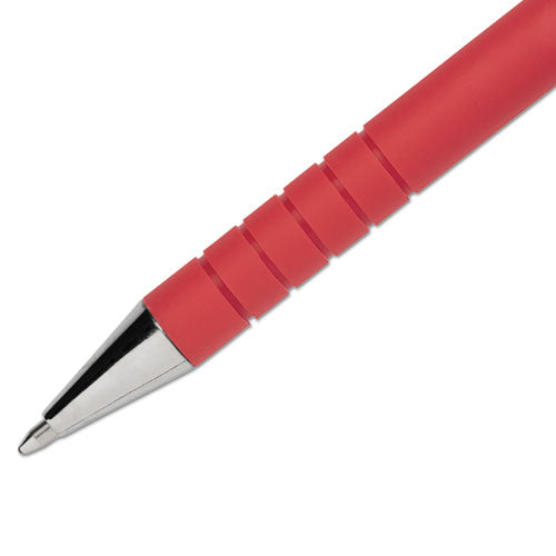 Image of Paper Mate® FlexGrip Ultra Recycled Ballpoint Pen, Stick, Medium 1 mm, Red Ink, Red Barrel, Dozen