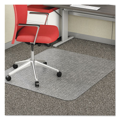 Image of deflecto® Economat Occasional Use Chair Mat, Low Pile Carpet, Flat, 46 X 60, Rectangle, Clear